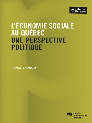 cover image of L'économie sociale au Québec